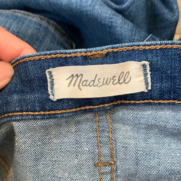 Madewell 9” High-Rise Skinny Jeans Ripped blue wash size 31 - Picture 4 of 13